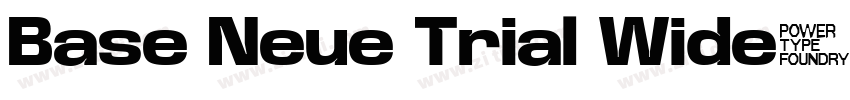 Base Neue Trial Wide字体转换
